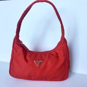 red prada nylon bag